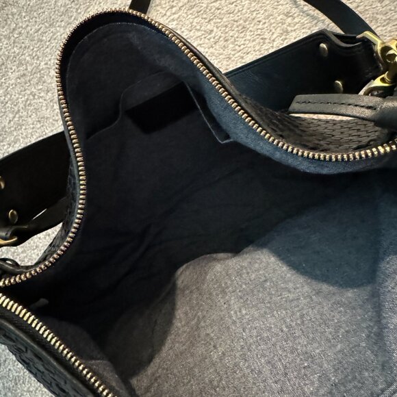 Clare V. Moyen Messenger Black Zig Zag - Picture 3 of 7